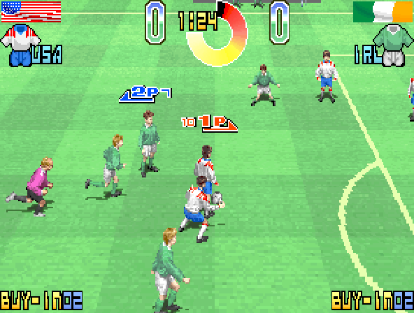 Taito Power Goal (Ver 2.5O 1994+11+03) Screenshot 1